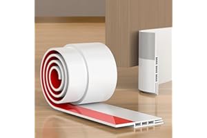 NEUTYPECHIC Burlete Puerta Entrada 100 x 5cm, Burlete Puerta Exterior Autoadhesivo (Rápido y Sencillo) Insonorización, Protección contra el Frío y Sellado, Burletes para Puertas (Blanco)