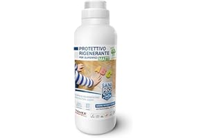 Tover, Sani Pro, Protettivo Rigenerante Per Superfici, A Base di Polimeri Acrilici ed Acqua, Azione Antibatterica e Anti-Graffio, Effetto Opaco, Formato da 1L