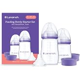 Lansinoh Başlangı&ccedil; Biberon Seti (160 ml, 240 ml PP biberonlar ve ektra hızlı akışlı emzik)