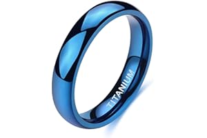 Zakk Anillos para hombre y mujer, de titanio, color azul, estrechos, pulidos, anillos de compromiso, alianzas, 2 mm, 4 mm