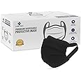Careview N95 3 Ply Disposable Face Mask Box With Fabric Earloop (Black) (Pack Of 100), Unisex