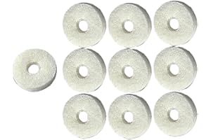 rockible Rondelles en feutre pour boutons de doigts, tampons en feutre, outil de réparation de remplacement, coussin robuste, accessoire pour instruments de, euphonium