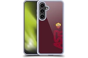 Head Case Designs Licenza Ufficiale AS Roma Fuori Misura Grafica Crest Custodia Cover in Morbido Gel Compatibile con Samsung Galaxy S24+ 5G