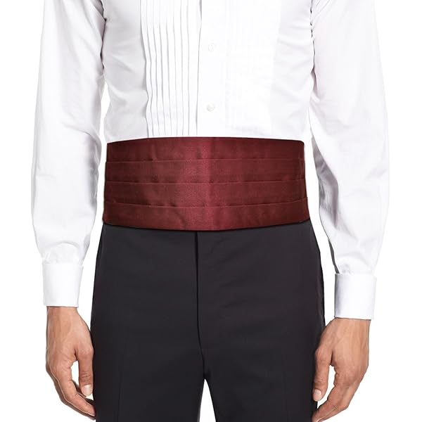 Set Fusciacca E Papillon Scozzese In Lana | Tartan Rosso | Made In Italy | Chiusura Regolabile - Foto 3