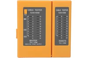 YANMIS Cable Tester, ABS Multifunction Anti-fall Anti-shock Network Line Finder with Indicator Display Industrial Control Elements for RJ45+HDMI