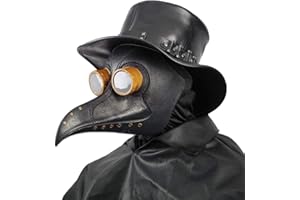 CREEPYPARTY Creepy Party Maska doktora plagi, czarny nit, długi nos, ptak, dziób, steampunk, maski, rekwizyty, na bal przebierańców, Halloween, imprezę, karnawał, cosplay