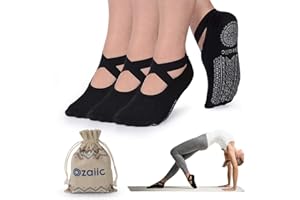 Ozaiic Yoga Socken rutschfeste für Damen für Pilates, Barre, Ballett, Tanz