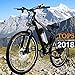 Produktbild Qulista 2018 Upgrade Erwachsense 26 Zoll 21 Gang E-Bike Trekking 25-35km/h, Mountain Bike Elektrofahrrad 250W Bürstenlos Motor, 3-stufige Smart-Meter-Taste