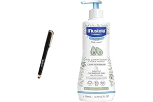 Mustela detergente delicato vari formati - per pelle sensibile neonati e bambini + penna omaggio Lumacare Cosmetics (Detergente Delicato 500 ml)