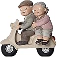 Statuetta Coppia Anziani Resina - Regalo Anniversario, Matrimonio, San Valentino, Decorazione Casa - Foto 11