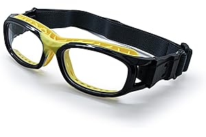 ENZODATE Lunettes de sport avec verres remplaçables, ajustées, résistantes aux chocs, pour basket-ball, handball, volley-ball, tennis