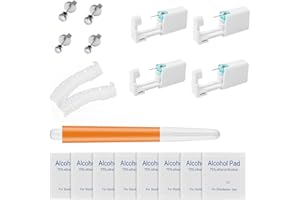 BOOHO Ear Piercing Gun, Painless Ear Piercing Kit, Safety Asepsis Piercing Tool Kit with Ear Studs for Women Man Girls Boys Unisex, Independent packaging