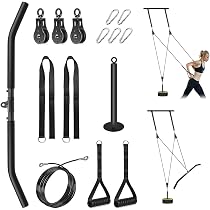Set Da 2 Pulegge Per Cavi Fitness In Nylon E ABS – Per Palestra Domestica, Riabilitazione Arti Superiori, Movimento Fluido