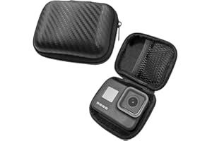 RALSPEC Padded Storage Hard Carry Case Compatible with GoPro Hero 13/12/11/10/9/8/7/6 Black & DJI Action 5 Pro/4/3 Insta 360 Ace Pro Camera Go Pro