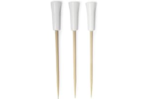BambooMN 3,5 "decorativa Golf final pinchos de bambú palillos de cóctel de frutas Sandwich para cubiertas eventos deportivos, de vacaciones, restaurantes o Buffet Fiesta suministros