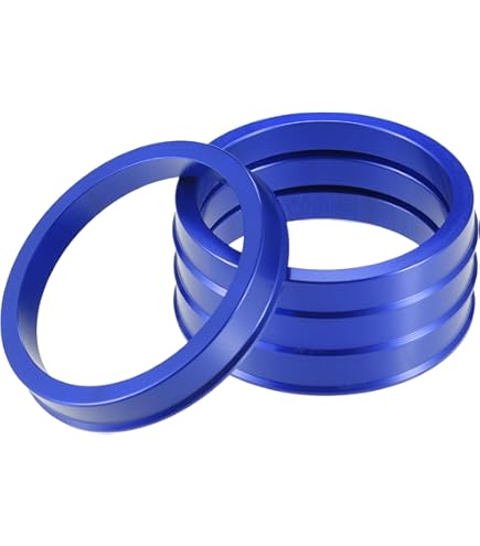 Anelli Centratici Anelli Centrali Per Mozzo Ruota - Set Di 4 In Alluminio Rosso, OD 72.6 Mm ID 64.1 Mm Spaziatori Ruota Alluminio