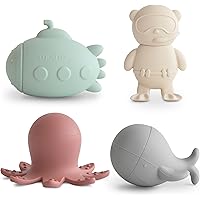 Mushie Silikon Beißring Armbänder - 3er Set BPA-frei Für Babys Zahnung