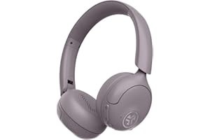 JLab Go Lux ANC Auriculares Inalámbricos Bluetooth con Cancelación Activa de Ruido - Cascos con MicróFono, 70+ Horas de Reproducción, Audio Espacial y Modo Consciente, Malva