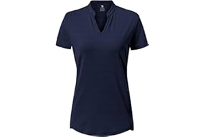 donhobo Damen T-Shirt Kurzarm V-Ausschnitte Laufshirt Sommer Leichte Atmungsaktiv Schnell Trockened Sport Fitness Running Yoga Tops
