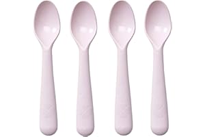 CARIBOU LIVING Children Kids Baby Toddler Pink Cutlery Spoons IKEA Kalas Replacements Colour Choice 4pcs Spoons BPA Free