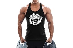 WAZZAP Homme Musculation Débardeur Gym Fitness Bodybuilding Sport Tank Top Stringer sans Manches T-Shirt