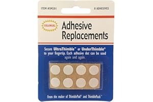 COLONIAL NEEDLE Under Thimble Adhesive Replacements-8/Pkg