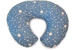 Chicco Boppy Coussin d'Allaitement pour Bébés 0+ Mois, Forme Ergonomique avec Insert Miracle Middle, Coussin Enfant et Nid Bébé pour l'Allaitement et le Biberon