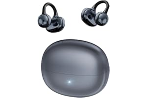 CATGIFF Open Ear Headphones Bluetooth 5.4 with 4.8 g Lightweight, 12 mm Driver with Spatial Sound, IP5, Clip-On Headphones Sport, Dynamic EQ, 3D Sound, Comfort Earphones for Sports/Fitness/Running