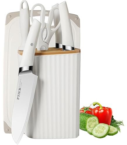 Herogo Steak Knife Set, Stainless Steel Steak Knives, 6-Piece Serrated Steak Knife Set with Non-Slip Handles, Sharp Steak Knives, Dishwasher Safe and Rustproof