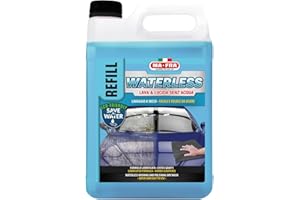 MAFRA Ma-Fra, Waterless, Soluzione per Un Lavaggio a Secco Completo di Carrozzeria e Vetri Auto, Pulizia e Lucidatura Senza l'Utilizzo dell'Acqua, Formato Tanica Refill, Formato 4500ml