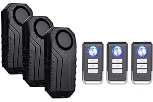 Mengshen 3 Pack Allarme Antifurto Per Bicicletta Senza Fili Con Telecomando Sicurezza Antifurto 113Db Forte IP55 Impermeabile Per Bici Moto Veicolo Scooter