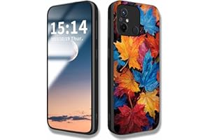 HAOYE Funda para Xiaomi Redmi 12C, lPatrón de Impresión HD Resistente a Arañazos Case, Carcasa Protectora de Parachoques de TPU Silicona (Hoja de Arce)