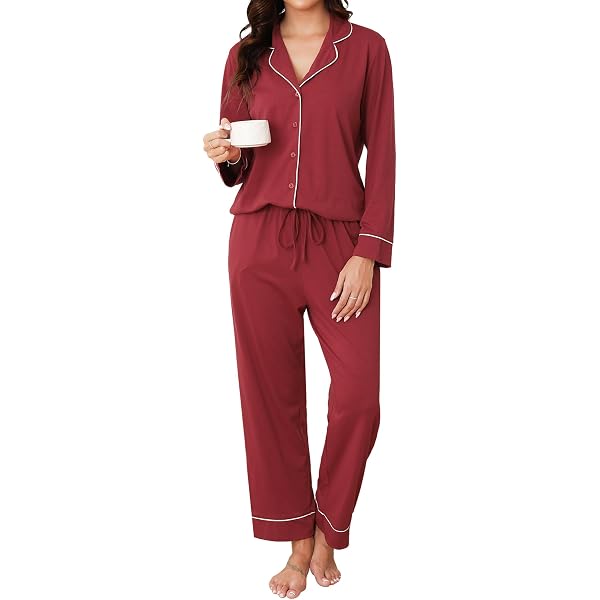 Pyjama Femme Satin Été 2 Pièces - Col V Boutonné Manches Courtes + Pantalon - Soie Doux & Chic