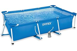 Intex 322990 Pool, rechteckig, Pumpe Fil 1000 l, 300 x 200 x 75 cm