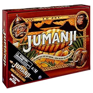 JUMANJI LE JEU – Juego de Mesa para Toda la Familia – Bonito Estuche de Juego de Madera – Edición Retro Spin Master Games – Versión Francesa – 6054665 – Juego de 5 años y más