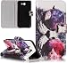 Produktbild ISENPENK Samsung Galaxy J7(2017) Handy Lederhülle Für Samsung Galaxy J7(2017) Klapp Hülle Leder Muster [Katze] Original Magnet Bookstyle Flip Cover Wallet,Tasche Mit Gürtelclip Leder PU Lederhülle Schale Standfunktion Etui Schutzhülle Credit Card Slots Case Schutzhülle