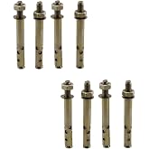 8 ADET Saplamalı G&ouml;mlek &Ccedil;elik D&uuml;bel M10x110 mm Raf Montaj Bağlantı Zemin Monte Tavan Asma Aparat