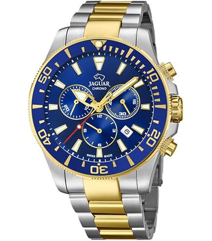 JAGUAR Orologio Modello J861/7 Della Collezione Executive, Cassa 43,5 mm Nero Con Cinturino In Acciaio Da Uomo