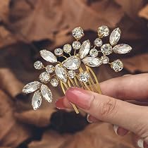 Pettine Per Capelli Da Sposa SweetV - Fatto A Mano - Argento - Accessorio Matrimonio