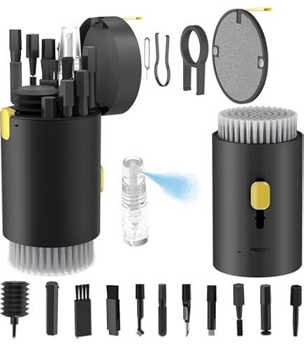 8-in-1 Reinigungsbürste Set | Für Tastatur, Airpods & Elektronik | Weiß