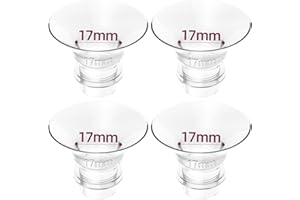 KISSBOBO K5 Originalqualität 17mm Flanschsatz, kein stechendes Gefühl, wie eine zweite Haut der Mutter,Sin BPA, silicona alimentaria, fácil de limpiar y sustituir (2 piezas)