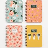 mudrit Pocket Size Notebook, Small Spiral Diary, 120 Plain Pages, 90 GSM ideal for Gratitude List, Daily Goals Planner, To Do
