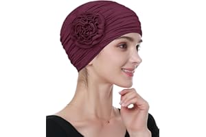 Alnorm Flower Design Chemo Hair Loss Caps Cancer Headwear for Women
