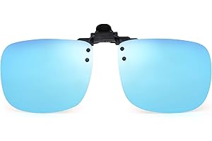 JM Polarizadas Clip en Gafas de Sol Sin Marco Flip up Lente Para Gafas Graduadas