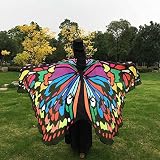 Vovotrade ✿✿Hot!!!Soft Fabric Butterfly Wings Shawl Fairy Ladies Nymph Pixie Costume Accessory (Mehrfarbig) -