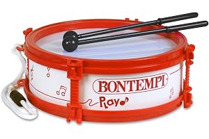 BONTEMPI - Trumma med axelrem komplett med stavar, realistiskt ljud, diameter 150 mm