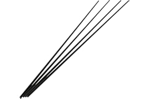 Aopin 4pcs Carbon Fiber Rod Pultrusion 4mm(OD) for Quadcopter, DIY project, Solid Matte Pole, Length 400mm