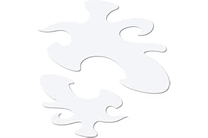 HERTERICH PRODUCTS Airbrush Schablonen Set 2 Tlg. für Flames Flammen - Tattoo und Graffiti Stencil Vorlage