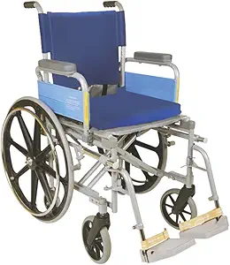 Vissco Metal Invalid Wheel Chair With High Back Rest And Mag Wheels - Universal, Multicolor