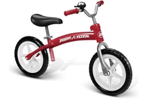 Radio Flyer Glide and Go, Toddler Balance Bike, Ages 2.5-5, 800A, Red, S/M